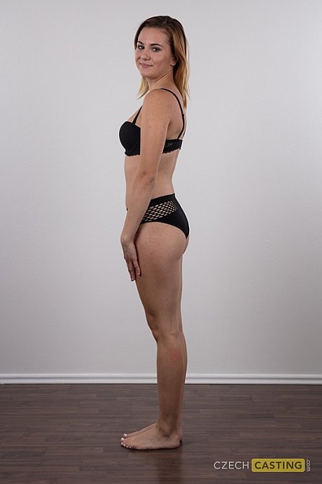 First timer Lucie contains a smile while getting completely nude - Image 8 of 20  in Close Up category   featuring Lucie 