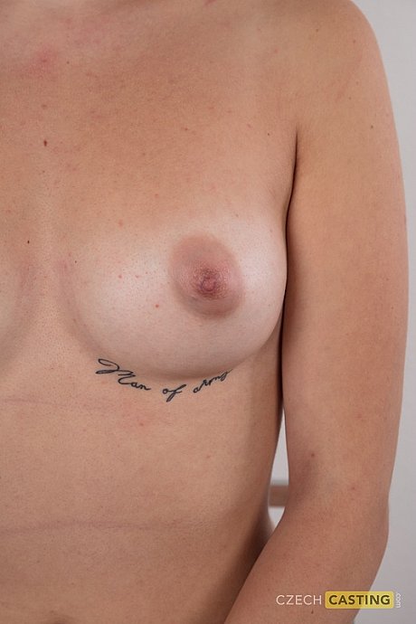 First timer Lucie contains a smile while getting completely nude - Image 18 of 20  in Close Up category   featuring Lucie 