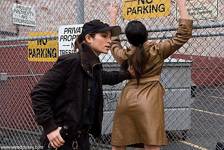 Police lady Amber Rayne getting molested by two skimpily dressed hookers - Image 13 of 20  in Lesbian category   featuring Annie Cruz, Isis Love, Amber Rayne 