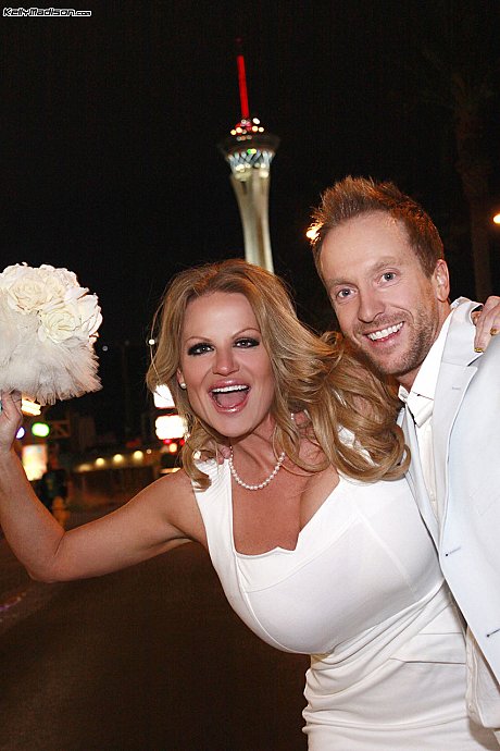 Big boobed chick broad Kelly Madison jerks off her man on their wedding night - Image 10 of 17  in MILF category   featuring Ryan Madison 