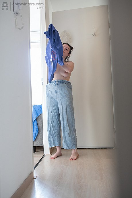 Horny Australian amateur Casey Q gets spied on while dressing in her pajamas - Image 16 of 21  in Tiny Tits category   featuring Casey Q 