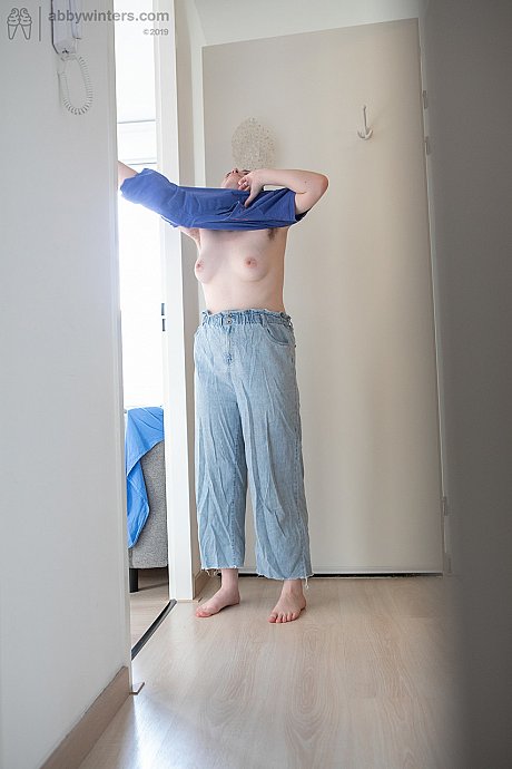 Horny Australian amateur Casey Q gets spied on while dressing in her pajamas - Image 18 of 21  in Tiny Tits category   featuring Casey Q 