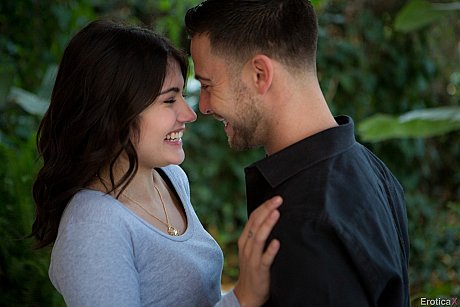 Gorgeous brunette teenie Adria Rae teases & undresses Seth Gamble outdoors - Image 5 of 16  in Model category   featuring Seth Gamble, Adria Rae 
