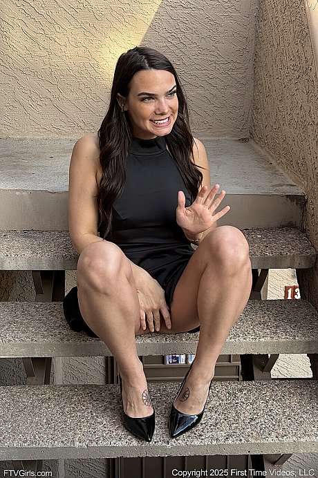 Brunette amateur Ivy models undergarment and heels during solo action - Image 11 of 15  in Model category   featuring Ivy 