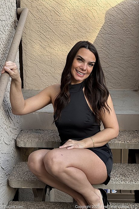 Brunette amateur Ivy models undergarment and heels during solo action - Image 12 of 15  in Model category   featuring Ivy 