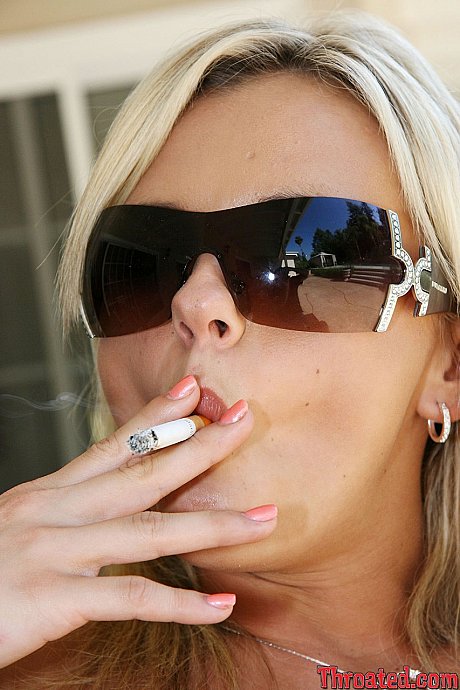 Thin blondie with natural tits Bree Olson smokes and masturbates outdoors - Image 13 of 16  in Pussy category   featuring Bree Olson 
