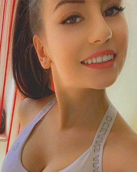 Glamorous babe teases with her enormous boobies in bralets in a pretty compilation - Image 15 of 20  in Model category  