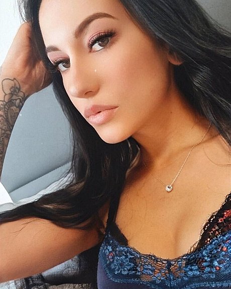 Glamorous babe teases with her enormous boobies in bralets in a pretty compilation - Image 18 of 20  in Model category  