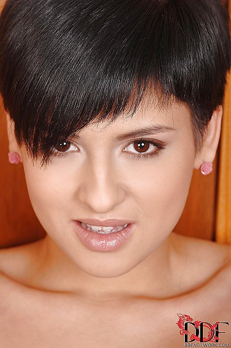 Horny teen Coco De Mar masturbating her shaved poon in the cuisine - Image 16 of 16  in Dildo category   featuring Coco De Mar 