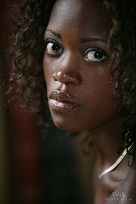 Ebony teen Morenna displaying her fine nude black body on the bed - Image 20 of 20  in Model category   featuring Morenna 