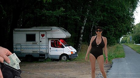 Cougar street hooker Mariolitta has sexual intercourse with strangers - Image 13 of 21  in Outdoor category   featuring mariolitta 