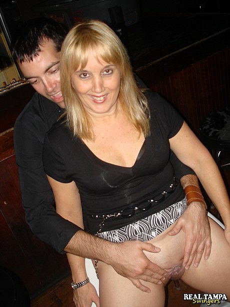 Blondy amateur old shows her shaved clam in the swinger night club - Image 19 of 20  in Pussy category   featuring Double Dee, Mandi Sins, Mandi Mcgraw 