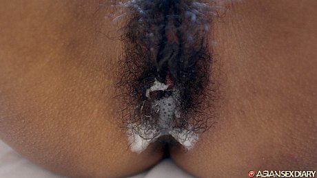 Redheaded oriental whore girl broad Puy is left with spunk on her cunt after fucking a Farang - Image 14 of 15  in Close Up category   featuring Puy 