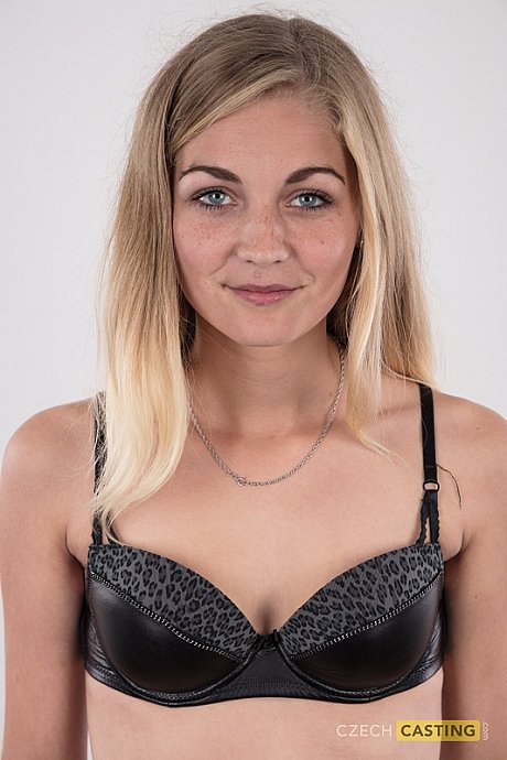 Yellow-haired teen Marcela shows her very tiny breasts wearing a black thong - Image 6 of 16  in Babe category   featuring Marcela 