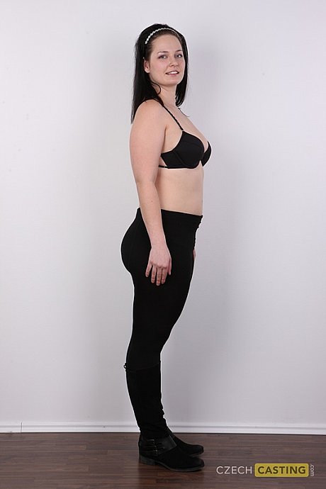 Amateur plumper stands completely nude after removing ebony underwear - Image 3 of 20  in Close Up category   featuring Nela 