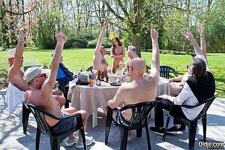 Teenie Anita Berlusconi gets her holes demolished by perverted cougar guys - Image 2 of 20  in Cumshot category   featuring Hugo, Jan, Jean Claude, Victor, Anita Berlusconi, Francis, Nico, David 
