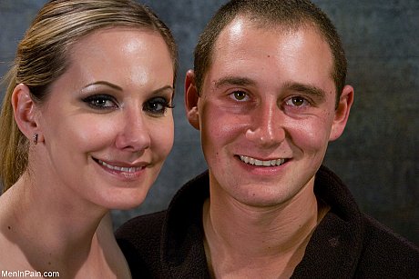 Caucasian skank girl woman with large boobies jerks off her submissive dude penis in boots - Image 20 of 20  in Dildo category   featuring Maitresse Madeline Marlowe, Curt Wooster 