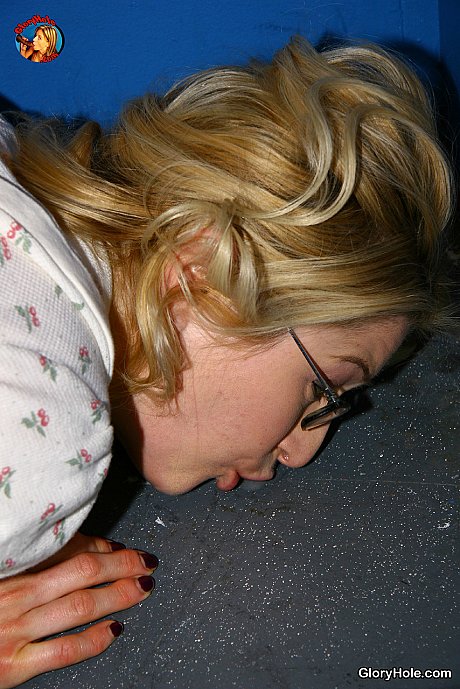 Short MILF Heather Gables licks a BBC and licks cum at the gloryhole - Image 20 of 21  in Skirt category   featuring Heather Gables 