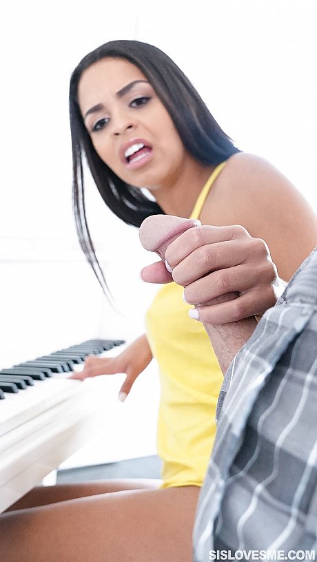 Attractive music student pays for lessons with piano handjob & outdoor doggystyle - Image 2 of 19  in Pussy category   featuring Vienna Black 