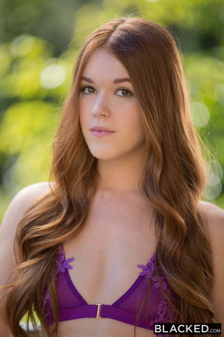 Redheaded beauty Kimberly Brix getting spit roasted in an interracial 3some - #1280871