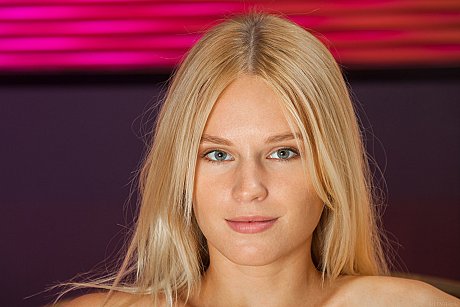 Blonde sweety Xena spreads her hot snatch in a armchair and shows her pretty feet - Image 9 of 21  in Model category   featuring Xena 