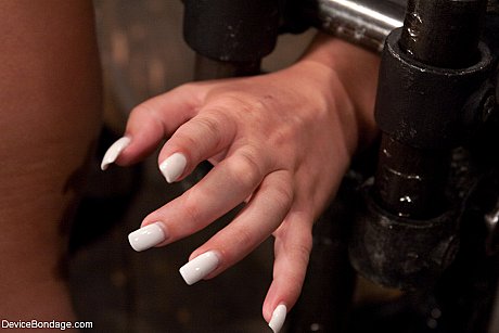 Charming submissive young Jessie Cox gets tied up and boned by a sex machine - Image 4 of 21  in Amateur category   featuring Jessie Cox 