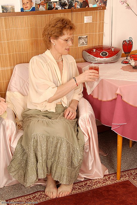 Voluptuous old whore girl Georgina C undresses & touches her bushy snatch - Image 1 of 20  in Pussy category   featuring Georgina C 