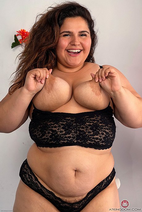 Chubby brunette Karla Lane displays her meaty tight twat up close - Image 9 of 20  in Pussy category   featuring Karla Lane 