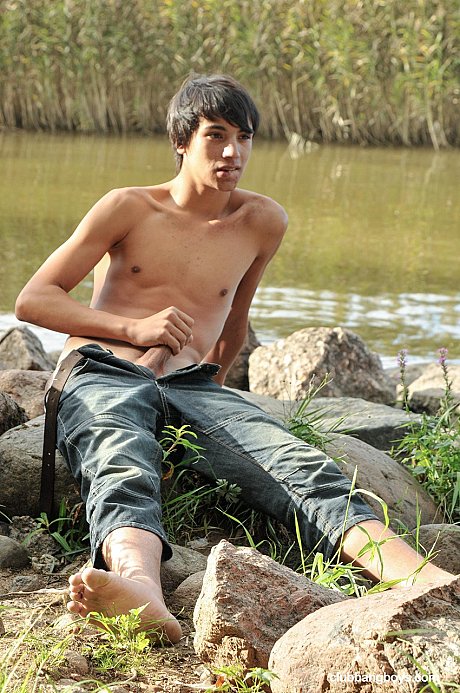 Passionate twinks having bareback anal sex in an outdoor orgy - Image 5 of 20  in Gay category  