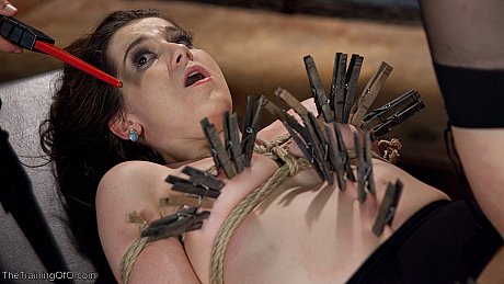 Short teenie Kasey Warner gets shocked, pinned & and pounded in BDSM action - Image 17 of 20  in Pussy category   featuring Bill Bailey, Kasey Warner 