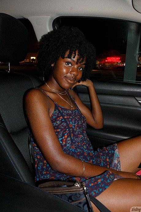 Sleazy ebony slut chick Lacole Sawyer shows off her gigantic booty in public - Image 7 of 12  in Babe category   featuring Lacole Sawyer 