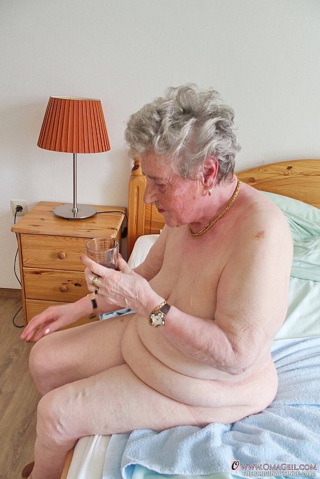 Curly-haired old lady Pitschka flaunts her saggy boobies in her compilation - Image 6 of 21  in Thick category   featuring Pitschka 