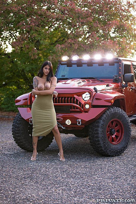 Inked latina teenie Yorgelis Carrillo flaunts her giant boobs before a penis ride - Image 1 of 20  in Ass category   featuring Vince Karter, Yorgelis Carrillo 