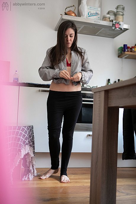 Amateur brunette with small tits Imogen D getting dressed on hidden camera - Image 18 of 21  in Babe category   featuring Imogen D 