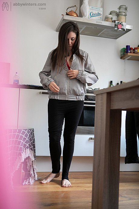 Amateur brunette with small tits Imogen D getting dressed on hidden camera - Image 20 of 21  in Babe category   featuring Imogen D 