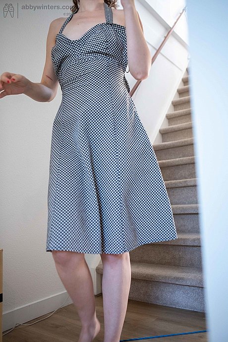 Sweet young with small titties Lotte L poses before dressing in a dress - Image 20 of 20  in Babe category   featuring Lotte L 