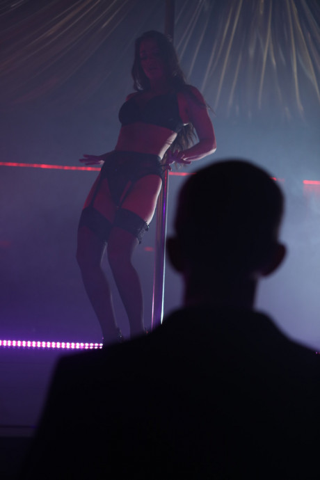 Cute stripper in underwear Abigail Mac gets nailed after seducing a hubby boy man - #1200452