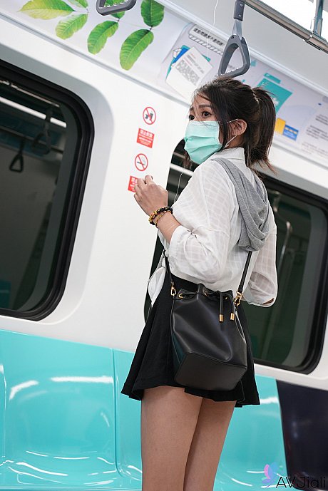 Asian schoolgirl Yuli has doggystyle sex with a senior on the train - Image 8 of 20  in Outdoor category   featuring Yuli 