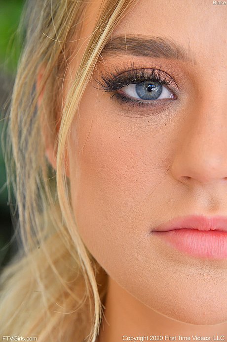 Horny blondie Blake exposes her charming butt and natural melons in a solo - Image 7 of 20  in Babe category   featuring Blake Blossom 