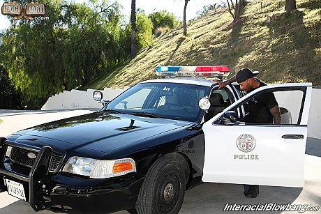Policewoman Eliza Ibarra participates in an interracial blowbang - Image 3 of 15  in Cumshot category   featuring Eliza Ibarra 