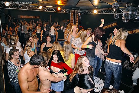 Nasty hoes getting down and nasty with handsome male strippers - Image 15 of 15  in Cumshot category  