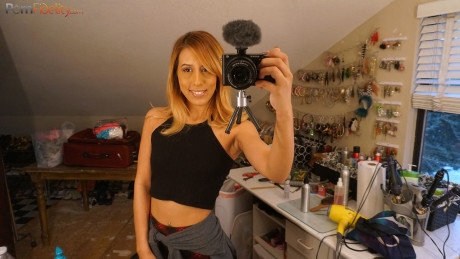 Latina sweety Demi Lopez gets her tight snatch fucked in a closeup session - #1533790