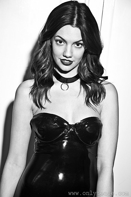 Leggy latex-clad Abigail B gets naked to pose in charming leggings & high heels - Image 4 of 21  in Skirt category   featuring Abigail B 