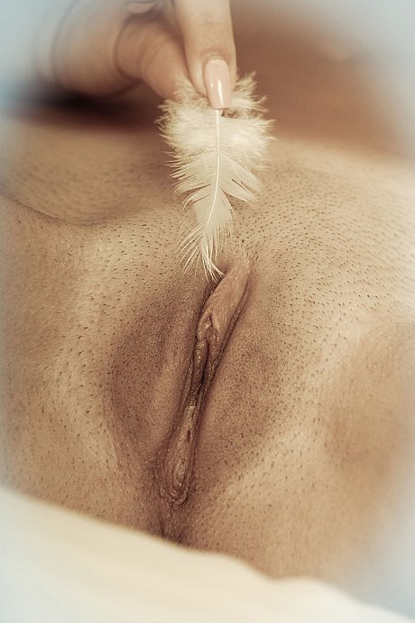 Thin brunette young Veselin shows her small breasts and charming cunt in a solo - Image 15 of 20  in Pussy category   featuring Veselin 