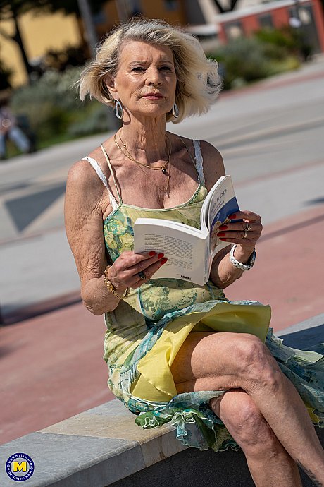 Yellow-haired grandma Eva Delage exposes her fine lovely breasts and takes two penises deeply - Image 1 of 20  in Teen category   featuring Maxime Horns, Eva Delage, Aaron Klay 
