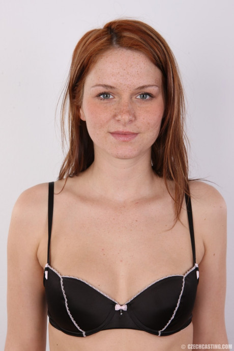 Freckled ginger Adela takes off all her clothes for the very first time - #478239