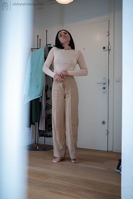 Amateur Eve S reveals her natural tits and nice butt while dressing in her room - Image 18 of 20  in Legs category   featuring Eve Sweet 