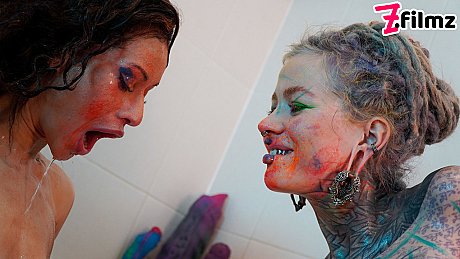 Alt chicks Anuskatzz and Stacy Bloom fists pussies during lesbian sex in a tub - Image 6 of 16  in Teen category   featuring Anuskatzz, Stacy Bloom 