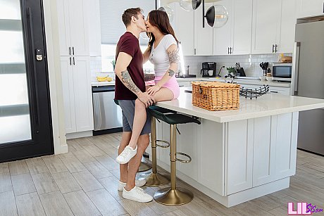 Stepsiblings Jayden Marcos and Jade Maris have sexual intercourse in a galley - Image 10 of 16  in Skirt category   featuring Jayden Marcos, Jade Maris 