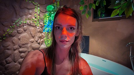 Petite crossdresser Olga Mayer plays with her humongous schlong & posing in a solo - Gallery #46590